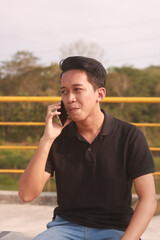 Obraz premium a portrait of a handsome man.