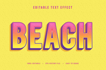 decorative beach Font and Alphabet vector