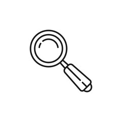 thin line magnify like search icon