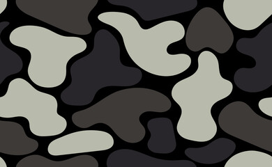 Organic hand drawn shapes. Seamless abstract biology flat pattern