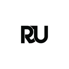 rju letter original monogram logo design