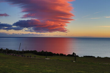 Epic clouds at sunset 