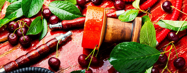 Turkish shisha with cherry.