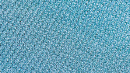 blue cotton texture material. macro photo