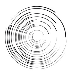  Lines in Circle Form . Spiral Vector Illustration .Technology round Logo . Design element . Abstract Geometric shape . Striped border frame for image
