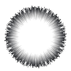 Fototapeta premium Linie prędkości radialnych w formie koła dla komiksów. fajerwerki Tło wybuchu. Ilustracji wektorowych. Okrągłe logo Starburst. Okrągły element projektu. Streszczenie geometryczne promienie gwiazd. Rozbłysk Słońca .