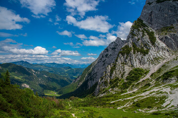 Fototapeta na wymiar Kaiserbachtal am Wilden Kaiser in Tirol