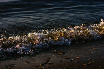 waves on the beach