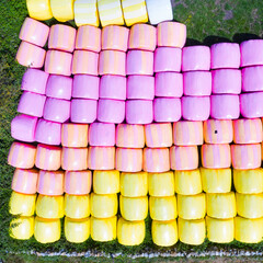 Straw balls in the Ebro reservoir area. Lanchares, Campoo Los Valles region, Cantabria, Spain, Europe