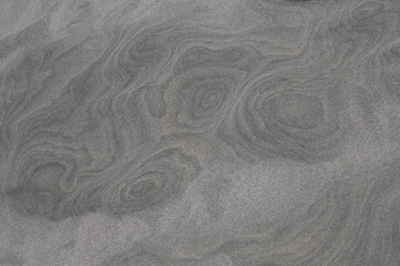 Fototapeta na wymiar Abstraktes Muster und Skulpturen im Sand vom Wind geformt