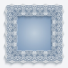 Abstract ornamental nature vintage frame.