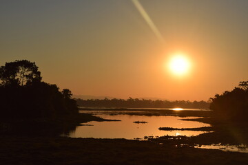 Sunrise in Kaziranga