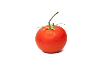 red tomato isolated on white background