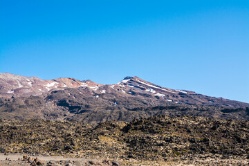 Summer snow at Mt Ruapehu, New Zealand