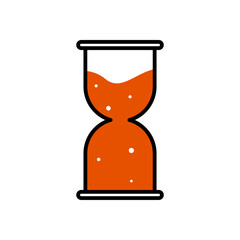 hourglass vector design template illustration