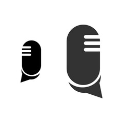 microphone vector design template illustration