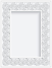 Vector abstract ornamental nature vintage frame