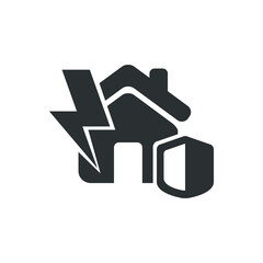 Lightning insurance icon