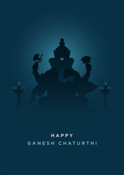 Happy Ganesh Chaturthi-Lord Ganesha-Minimal Poster