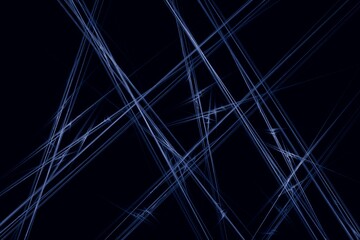 Abstract blue background with lightnings and lines
