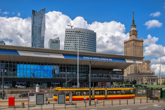 Warsaw Central Railway Station In City Centre In Poland