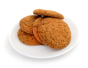 Cookies on white.