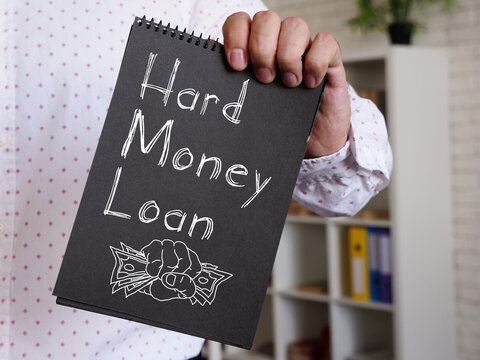 Hard Money Loan Is Shown On The Conceptual Business Photo