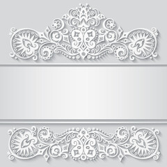 Vector abstract ornamental nature vintage frame.