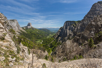 Mont Aiguille depuis le Vercors