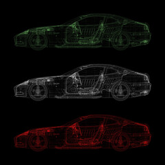 Fototapeta na wymiar Automotive industry concepts, original 3d rendering