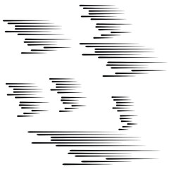 Speed Lines in arrow Form . Vector Illustration .Technology  Logo . Design element . Abstract Geometric shape .