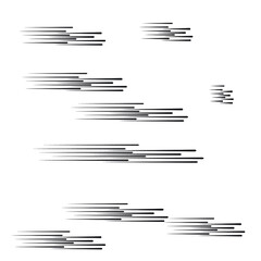 Speed Lines in arrow Form . Vector Illustration .Technology  Logo . Design element . Abstract Geometric shape .