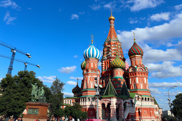 St Basils cathedral on the Red Square in Moscow