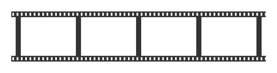 Filmstrip mockup icon isolated. Vector illustration