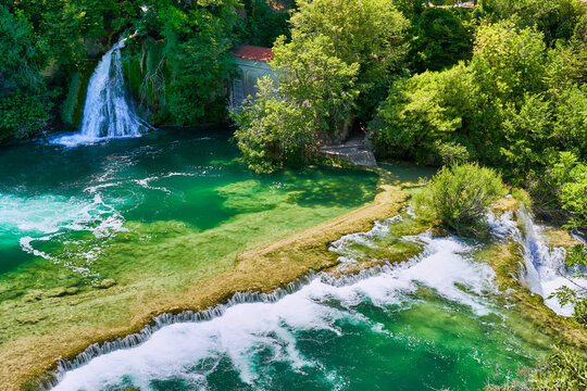 waterfalls in Croatia's national park