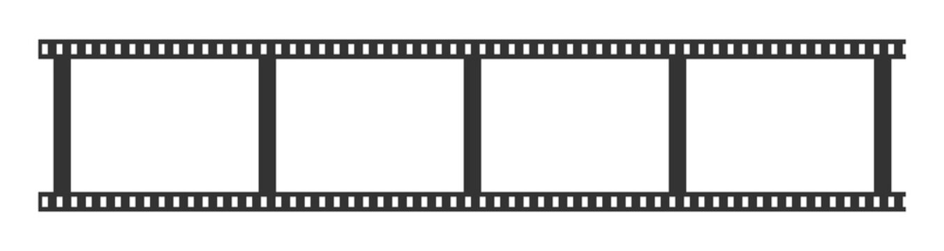 Filmstrip mockup icon isolated. Vector illustration