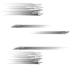 Speed Lines in arrow Form . Vector Illustration .Technology  Logo . Design element . Abstract Geometric shape .