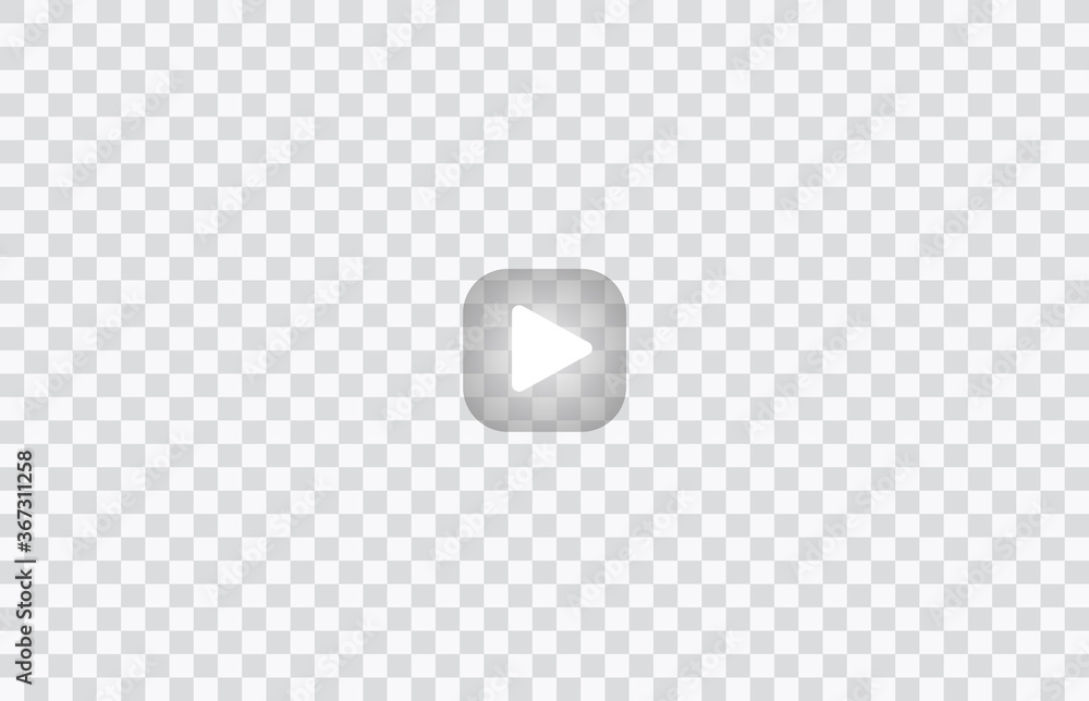 Aufkleber play video sign. mockup web player play sign vector isolated on transparent background. vector illus
