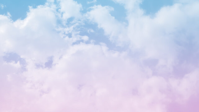 Pastel colored skies and clouds
