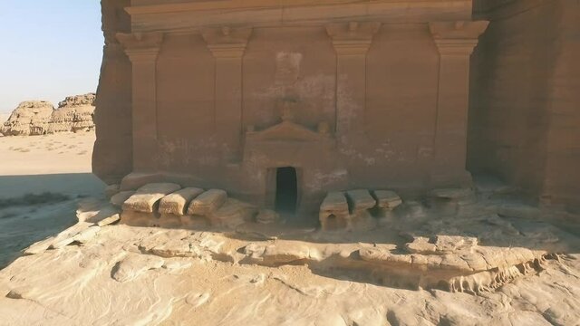Mada'in Saleh, also called Al-?ijr or , is an archaeological site located in the Sector of Al-`Ula within Al Madinah Region in the Hejaz, Saudi Arabia.