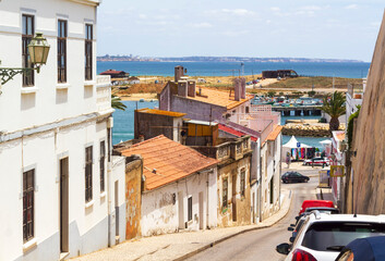 Colorful outskirts of sunny Lagos, in South of Portugal. 