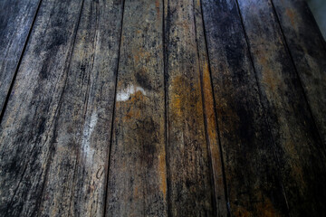 Old natural wooden shabby background close up