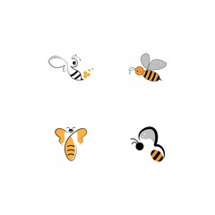 Bee Logo Template vector