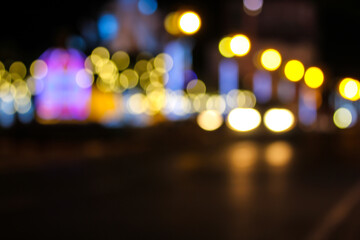 Fototapeta premium blurred of colorful bokeh light background