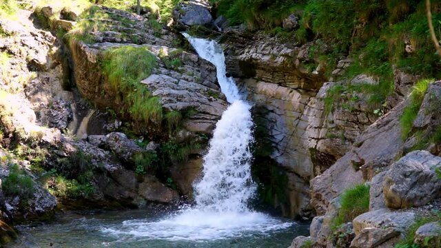 Kuhflucht Wasserf&auml;lle in Farchant bei Garmischpartenkirchen in Oberbayern Deutschland