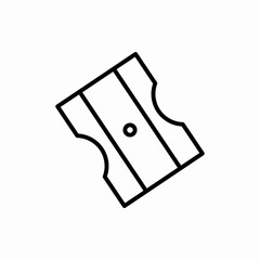 Outline pencil sharpener icon.Pencil sharpener vector illustration. Symbol for web and mobile