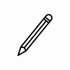 Obraz premium Outline pencil icon.Pencil vector illustration. Symbol for web and mobile