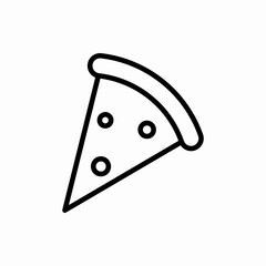 Outline pizza icon.Pizza vector illustration. Symbol for web and mobile