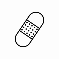 Outline plaster icon.Plaster vector illustration. Symbol for web and mobile