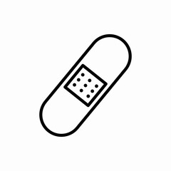 Outline plaster icon.Plaster vector illustration. Symbol for web and mobile